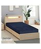 Sassoon Elastic Strap Single Size Waterproof Mattress Cover - Blue