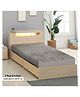 Sassoon Elastic Strap Single Size Waterproof Mattress Cover - Grey