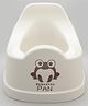 Baby Potty Chair With Lid Animal Print - Cream 