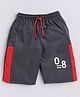 TOONYPORT Side Striped Number Printed Sports Shorts - Grey