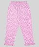 Kiwi 100% Cotton All Over Stars Printed Pajama - Pink