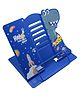 Asera Dinosaur Metal Adjustable Portable Reading Book Shelf - Blue