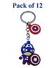 Asera Captain America Silicone Avengers Keychain - Multicolor 12 Pcs