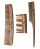 Organic B Rosewood Combs Pack Of 3 - Brown