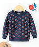 Kookie Kids Full Sleeves Pullovers Fruit Design - Navy