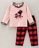 BRATS AND DOLLS Full Sleeves Top and Bottomwear Girl Pitch 6-12m