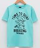 LC Waikiki Cotton Half Sleeves T-Shirt Printed - Mint Green