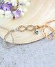 Asthetika Infinity Diamond Stone Evil Eye Rakhi - Pink & Blue