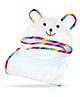 R for Rabbit Bambooberry Hoodie Towel - White & Multicolor
