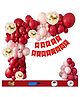 Shopperskart Happy Birthday Balloon Combo Red - Pack of 115