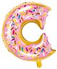 Shopperskart  Donut Foil Balloon For Party Decoration Pink - Height 72.3 cm