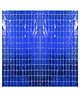 Shopperskart Square Shape Foil Curtain For Party Decoration  Pack Of 2 Blue  -  Length 182.8 cm