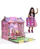 FunBrigade Wooden Foldable Dollhouse - Multicolour