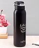 Hoom Stainless Steel Vacuum Sipper Bottle Black - 600 ml 