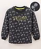 Doreme Cotton Full Sleeves Sweatshirt Printed - Grey
