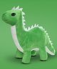 DukieKooky Kids Green Little Dino Soft Toy - Height 37 cm