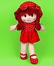 DukieKooky Kids Soft Doll Red - Height 50 cm