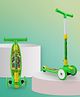 NHR Smart Kick Scooter with 3 Level Adjustable Height & Foldable Structure - Green
