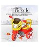 Dash Victor Deluxe Modern Sports Bike Look Tricycle with Backrest Seat & Musical Horn- Red