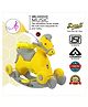 Dash Marshal 2 in 1 Ride on with Music & Backrest Support, Horse Rider- Big Size Panda Car-Yellow