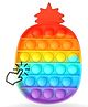 Kids Mandi Pop It Bubble Fidget Toy, Stress Relief and Anti-Anxiety Tools Sensory Toy for Kids and Adults - Color May Vary(Pineapple)