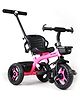 Plug & Play Tricycle With Parental Push Handle - Pink