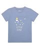 Mi Arcus Half Sleeves Galaxy Glow In Dark Printed Tee - Blue