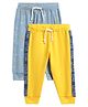 Mi Arcus Pack Of 2 Star & Planet Printed Pyjama - Yellow & Blue