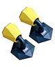 KolorFish Silicone Door Stopper Sound Absorption Drill Free Door Holder Pack of 2 - Blue