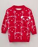 Little Folks Full Sleeves Cotton Pullover Bear Design - Red