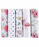 Haus & Kinder 100% Cotton Muslin Swaddle Wrap Pack of 5 - Multicolor