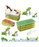 FunBlast Silicone Ice Tray with 1 Ice Box - Green