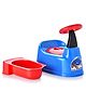 Korbox Car Style Potty Toilet Trainer Seat Chair with Removable Tray and Closing Lid and High Back Support for Toddler Boys Girls - Blue