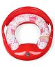 Korbox Toilet Trainer Soft Cushion Baby Potty Seat with Handle and Back Support Toilet Seat for Western Toilet - Red