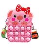 FunBlast Cartoon Pop It Sling Bag - Light Pink