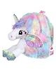 FunBlast Unicorn Theme Soft Backpack - Pink