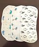 Elementary Premium 6 Layered Ultra Soft Muslin Cotton Burp Cloths - Pack of 3 (Colour & Print May Vary)