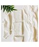 Elementary Reusable Muslin Cotton Square Nappy Set Large Pack of 4 - White