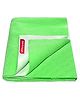 VParents Chubby Cheeks Water Proof Baby Bed Protector Reusable Dry Sheet Green Medium  - Green