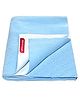 VParents Chubby Cheeks Water Proof Baby Bed Protector Reusable Dry Sheet  Small - Light Blue