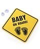 Billy Bum Baby On Board Sign Board - Yellow