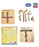 VParents Edufields Wooden Alpha Numeric Construction Puzzle - 28 Pieces