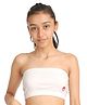 D'chica Solid Tube Bralette - White