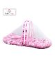 SafeChamp Skyler Baby Bedding Set with Mosquito Net And Pillow - Pink