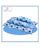 SafeChamp Skyler Baby 4 Piece Bedding Set with Pillow And 2 Bolsters - Blue