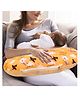 SafeChamp Skyler Multipurpose Baby Feeding Pillow Nursing Cum Maternity Pillow For New Born - Orange