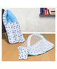 SafeChamp Lite Air Baby Bedding Set with Pillow And Sleeping Bag Combo - Blue
