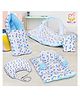 SafeChamp Lite Air Baby 4 Piece Bedding Set with Pillow and Bolsters Sleeping Bag and Bedding Set and Feeding Pillow Combo - Blue