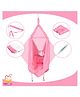 SafeChamp Roxy Baby Swing Cradle with Mosquito Net  Pillow And Spring - Pink