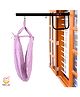 SafeChamp Polka Dots Baby Cradle Cloth with Seperator And  Metal Window Cradle Hanger  - Purple